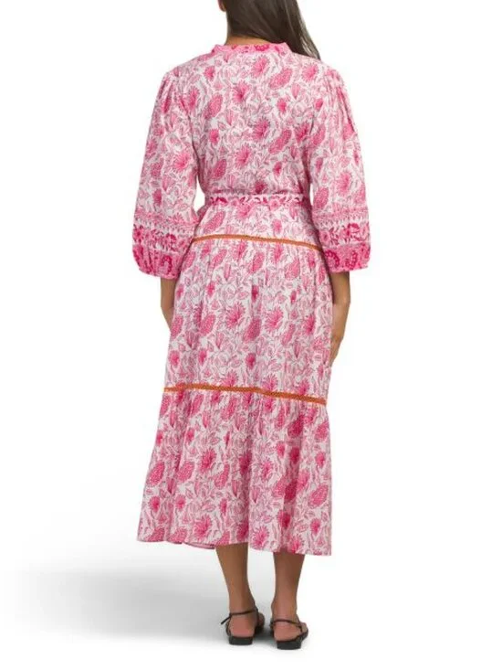 CALYPSO ST. BARTH Rylie Long Sleeve Printed Maxi Dress - Picture 2 of 4